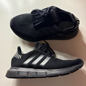 Adidas Black Sneakers with Knit Upper and Sock-Like Fit